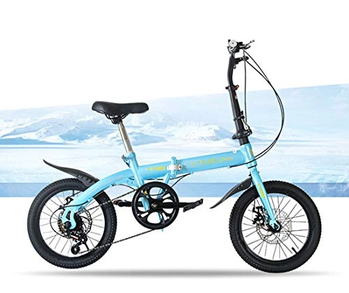 Vélos pliant : RHSMSS Vélos pliants, Vélos pliants Portables, Vélos pliants, garçons et Filles Vélos Portables, Bleu