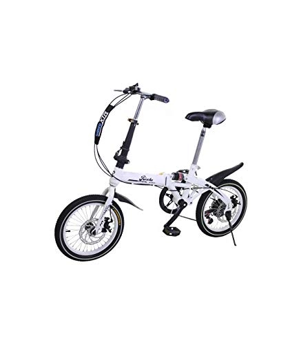Vélos pliant : Super Bike Vélo pliant unisexe de 16" (40, 6 cm), blanc