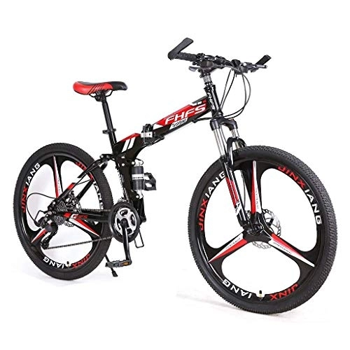 Vélos pliant : Vélo compact pliable léger, vélo pliable vélo de 24 pouces pour adultes, vélo de montagne pliante - Vélos de voiture adulte pliant vélo à vélo de bicyclette (couleur: rouge, taille: 27 vitesses) fengo