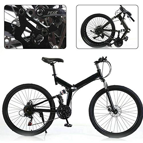 Vélos pliant : Vélo de montagne pliable 26 pouces - Vélo pliable - Vélo VTT pliable - Frein en V - Pour adolescents et adultes - Charge maximale : 150 kg