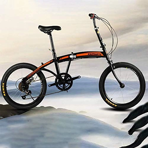 Vélos pliant : WRJY Vélo de Montagne à Vitesse Variable vélo Pliant à Une Vitesse 7 Vitesses mâle et Femelle Voiture étudiante Roue intégrée vélo de Montagne vélos Sports Scolaires, A3