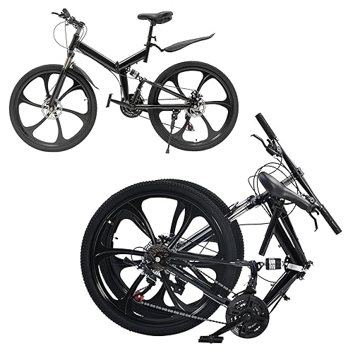 Vélos pliant : WSIKGHU VTT pour adultes 26" Vélo pliable 21 vitesses Vélo de ville conçu pour adultes et adolescents entre 160 et 190 cm (85 % pré-installation)