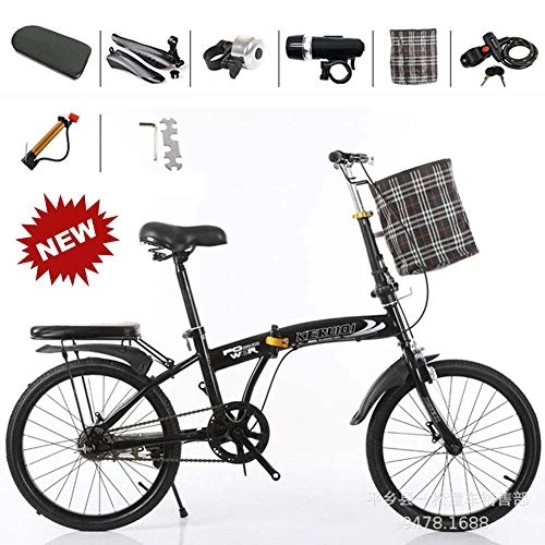 Vélos pliant : XBR Vélo Pliant Multifonctionnel Portable, Travail léger pour Femmes de 20 Pouces et Petit vélo Masculin pour étudiant, vélo Pliant, Bleu