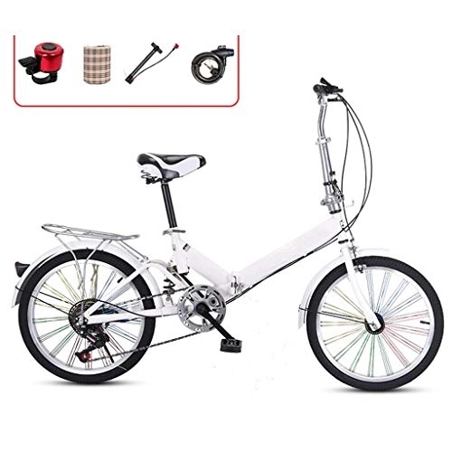 Vélos pliant : XBSXP Bicyclettes pour Hommes ， vélos pour Femmes vélo Pliant, vélo Adulte Ultra-léger Portable à Vitesse Variable de 20 Pouces, vélo d'étudiant à Petites Roues pour garçons ， sièges de