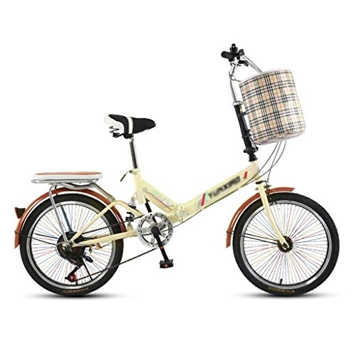 Vélos pliant : YICOL Vélo Pliant, Vélo à Vitesse Variable, 7 Vitesses, Cadre en Acier Léger, Vélo Compact Pliable pour Adolescents et Adultes, Roue de 50cm
