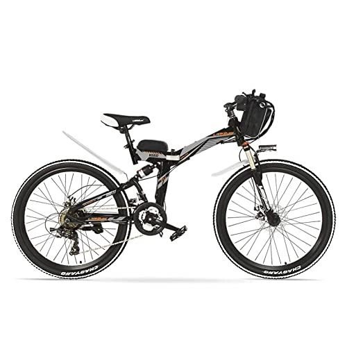 Vélos électriques : 26 Pouces Pliant Ebike 48V 18Ah vélo électrique Grande capacité Batterie au Lithium Longue Endurance VTT Vélo de Montagne pour Hommes et Femmes