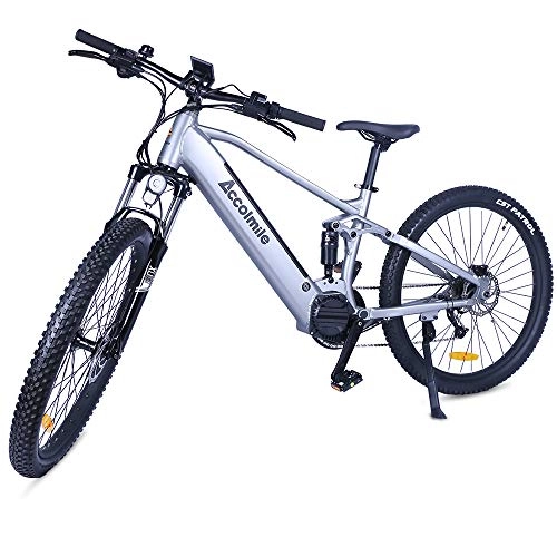 Vélos électriques : Accolmile Vélo Électrique Adulte Vélo de Montagne Électrique 27, 5”, BAFANG 48V 750W Moteur avec Batterie Lithium Amovible 12, 8Ah, Suspension Complète Shimano 9 Vitesses Écran LCD Intelligent