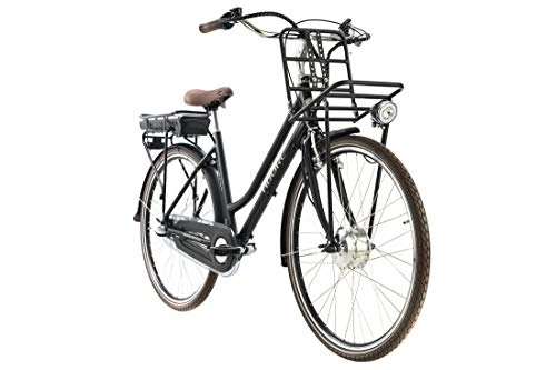 Vélos électriques : Adore Vélo électrique Aluminium 28'' Cantaloupe Noir Moteur à l'avant 36 V / 10, 4 Ah 3 Vitesses Designed by