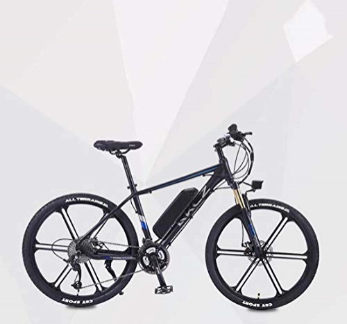 Vélos électriques : Adulte 26 Pouces électrique VTT, 36V Batterie au Lithium 27 Vitesse vélo électrique, à Haute résistance Cadre en Alliage d'aluminium, en Alliage de magnésium Roues, C, 40KM
