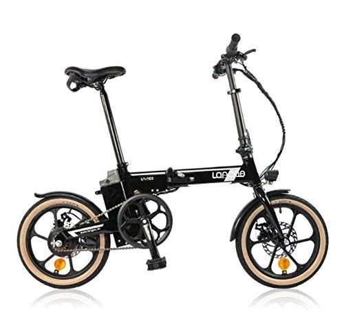 Vélos électriques : Adulte Femmes Intelligent Mini vélo électrique, Batterie au Lithium 36V, étudiant 16 Pouces Ville vélo électrique, avec Compteur LCD, Noir