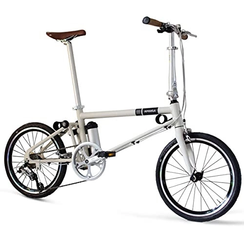 Vélos électriques : Ahooga Electrique Vélo pliant 24 V Puissance 250 W Essentiel Blanc avec jantes de 20