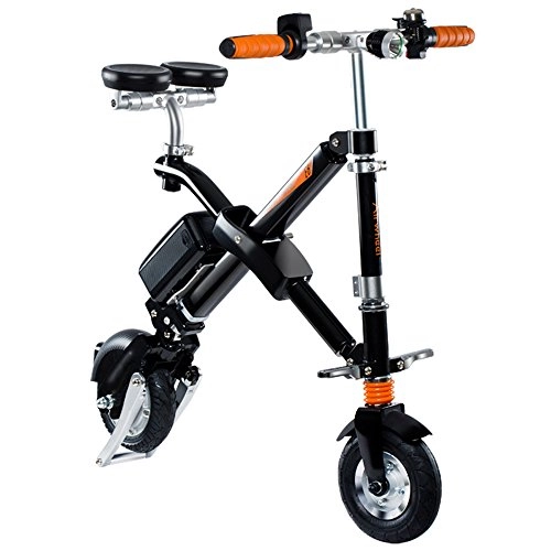 Vélos électriques : Airwheel E6 Bicyclette lectrique Pliable avec Batterie Dtachable (Noir)