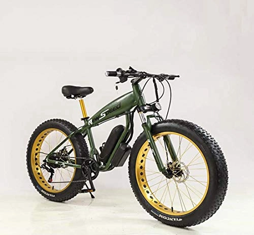 Vélos électriques : AISHFP Hommes Adultes électrique VTT, 48V Batterie au Lithium à Neige électrique vélo, en Alliage d'aluminium Offroad E-Bikes, 26 Pouces 4.0 Fat Tire, B, 36V