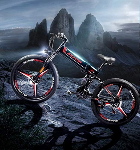 Vélos électriques : AKEFG 2020 VTT lectrique amnagee, Vlo lectrique VTT, 350W 26 '' vlo lectrique avec Amovible 48V 13 AH Batterie Lithium-ION pour Les Adultes, 21 Vitesse Shifter