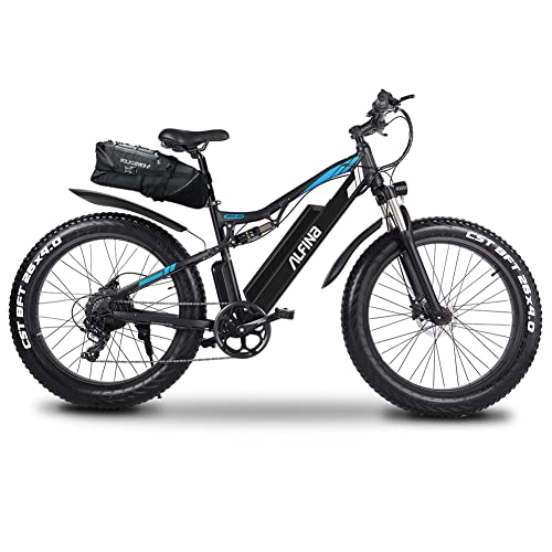 Vélos électriques : ALFINA X-03plus 1000W 48V 17AH vélo électrique Montagne ebike 45KM / h 26 Pouces étanche vélo électrique Batterie au Lithium