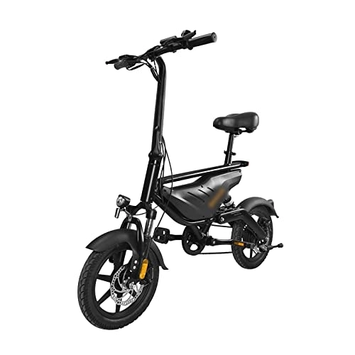 Vélos électriques : ALFUSA Vélos électriques, Véhicules électriques pliants, Cyclomoteurs Adultes à Vitesse Variable, Rendre Travail, Véhicules électriques à Deux Roues (Black 115X130CM)