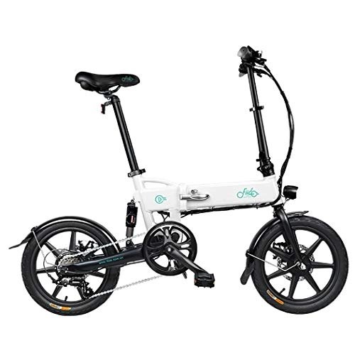 Vélos électriques : Algern Vélo Pliant d'alliage d'aluminium léger avec Le Moteur de moyeu du Pneu 250W Vélos électriques
