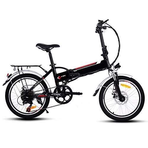 Vélos électriques : ANCHEER VTT lectrique Pliant Vlo de Montagne, 20" E-Bike avec Moteur Haute Vitesse 250W / Batterie au Lithium 36V 8Ah, Transmission Professionnelle 7 Vitesses