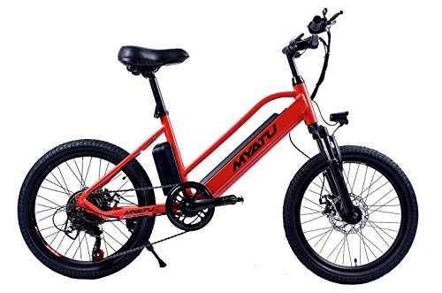 Vélos électriques : ANCHEER Vélo électrique pour Les Jeunes, E-Bike 20 Pouces sans Mode d'accélération Tout électrique, Moteur 250 W, Batterie 36 V 8 Ah, 7 Vitesses