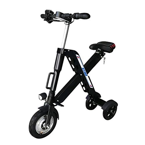 Vélos électriques : ANYWN Portable Pliant vlo lectrique, Scooter lectrique Mini Tricycle |, Noir