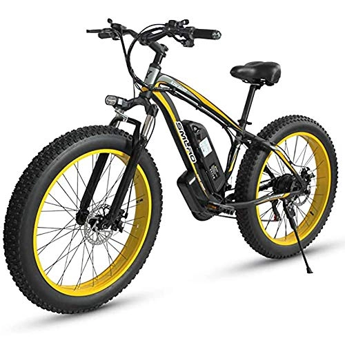 Vélos électriques : Art Jian 26 Pouces Gros Pneu vélo électrique Pliable, 500W 48V 15AH en Alliage d'aluminium Lithium Adulte Vélos électriques