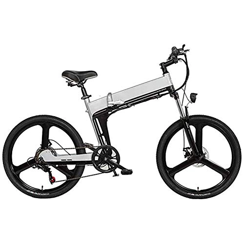 Vélos électriques : Art Jian Portable électrique Pliant de vélo de Montagne, 24 Pouces vélo électrique 48V10AH 480W Batterie au Lithium Montagne Vélos électriques