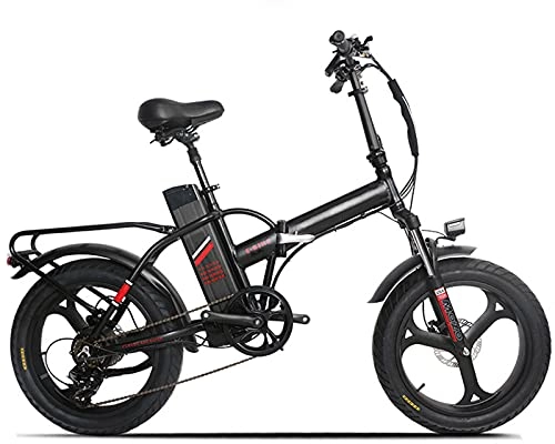 Vélos électriques : ASEDF 20" Vélo Électrique Pliable, Jusqu'à 35km / h, Vitesse Réglable E-Bike, 100W / 48V Rechargeable Batterie Li-ION, pour Hommes Montagne Ebike