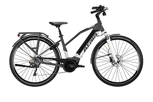 Vélos électriques : Atala B-Tour SLS Lady Vélo électrique 10 vitesses, taille M (160-175 cm), anthracite / blanc / noir, kit électrique Bosch Performance Cruise 500 Wh