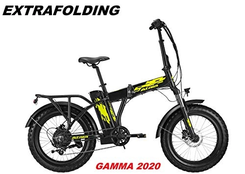 Vélos électriques : ATALA BICI EXTRAFOLDING Fat Bike 20 Gamme 2020 (Black Neon Yellow Matt)