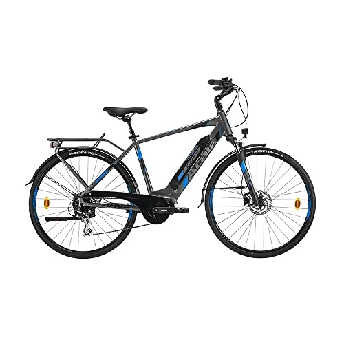 Vélos électriques : ATALA Vélo électrique E-Bike Cute Evo S Man Gamma 2020, Homme, Anthracite Light Blue Matt, 49 CM