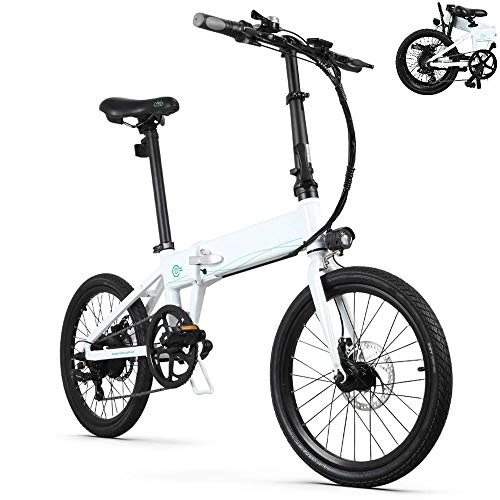 Vélos électriques : Autoshoppingcenter Vélo Électrique Pliant 20" Vélo Adulte 250W avec Batterie Lithium-ION 10.4Ah / 36V Shimano 6 Vitesses Réglable 30 km / h City E-Bike avec Pédale et Chaîne(EU Stock)