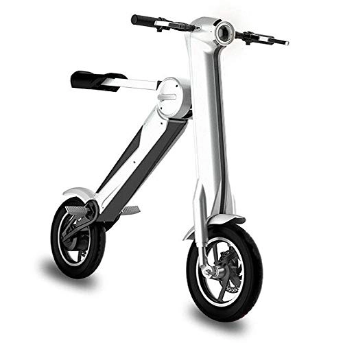 Vélos électriques : Batterie au Lithium Scooter électrique Pliant vélo électrique vélo Portable Mini Batterie Adulte Voiture Voiture électrique Disponible en Trois Couleurs-Blanc_12AH45-60KM