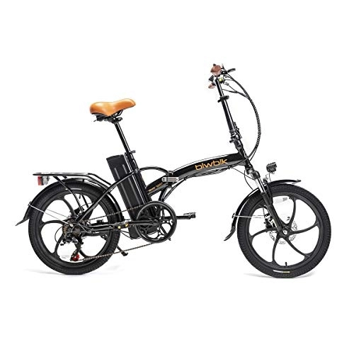 Vélos électriques : BIWBIK Book Sport Vélo électrique Pliable Mixte Adulte, Noir, Plegable