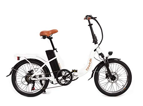 Vélos électriques : Biwbik Boston Vélo électrique Pliant (Blanc 12Ah)