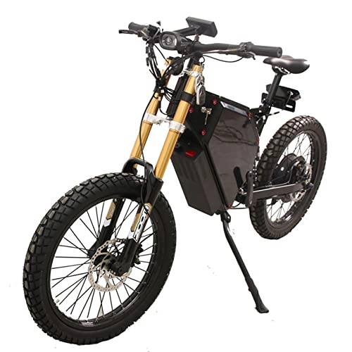 Vélos électriques : BZGKNUL 19"Vélos de Montagne électrique for vélos de navettes électriques Adultes 5000W / 3000W vélo électrique, avec 7 2V 28.8Ah AH Batterie, Vélo E-Bike Derrailleur à 7 Vitesses (Couleur : 5000w)
