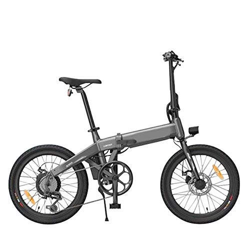 Vélos électriques : CARACHOME Vélo électrique, vélo électrique Pliant pour Pneu Adulte de 20 Pouces jusqu'à 80 km avec Pompe de Tube de Selle dissimulée, Gris