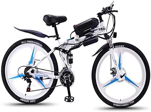 Vélos électriques : CASTOR Vélo électrique Vélos électriques Pliantes de 26 Pouces, Fourchette à choquage 350W Mountain Neige Bikes Sports Extérieur Adulte Vélo