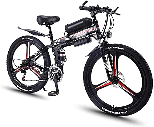 Vélos électriques : CASTOR Vélo électrique Vélos électriques pour Adultes 350W Pliante VTT Vélo de Montagne en Aluminium Vélo électrique avec 21 Vitesses de 3 Vitesses 3 Modèle de Travail Vélo électrique Ebike