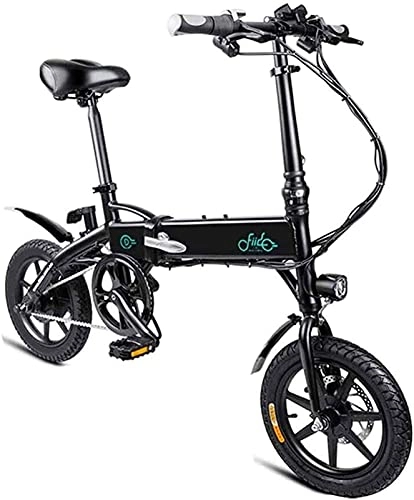 Vélos électriques : CASTOR Vélo électrique Vélos électriques Rapides pour Adultes 250W 36V 10.4Ah Batterie au Lithium de 14 Pouces Roues de 14 Pouces LED Pile Moteur Silencieux Portable Vélo électrique léger pour Adulte