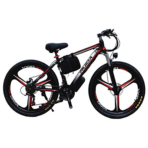 Vélos électriques : CBPE Vélos Électriques pour Adultes, en Alliage De Magnésium Ebikes Vélos Tout Terrain, 26" 36V 300W 13Ah Amovible Au Lithium-ION pour Hommes Montagne Ebike