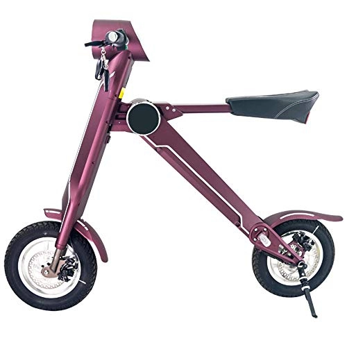 Vélos électriques : CHEZI ConvenientBicyclettes lectriques Pliantes Petite Voiture de Batterie pour Adultes Mini-Roue de Scooter lectrique Portable Une pice, Roue en Alliage de magnsium