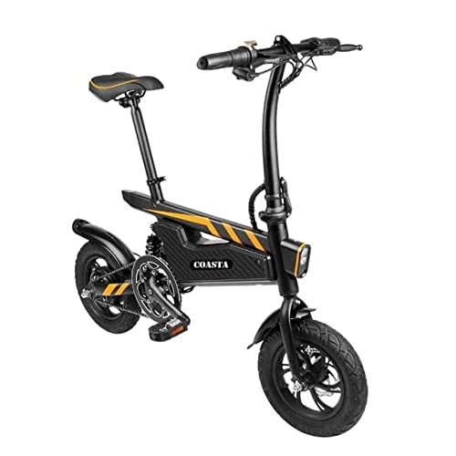 Vélos électriques : Coasta- Vélo Electrique Pliable, Vitesse jusqu'à 25km / h, 30 Kilomètre la Longue Portée, 12 Pouces