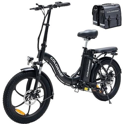 Vélos électriques : COLORWAY Vélo électrique, vélo électrique Pliant de 20 Pouces, vélo électrique de Ville à 2 Modes de Conduite avec Batterie 36V 15Ah, vélo de Trajet avec Moteur 250W, Adulte Unisexe