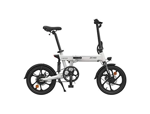 Vélos électriques : Cooryda vélo Pliant électrique Gros Pneu 3 Modes avec Batterie au Lithium-ION 48V 350W 10.5Ah vélo de Montagne de Ville adapté aux Hommes Femmes Adultes (Z16 Blanc)