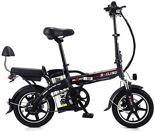 Vélos électriques : Drohneks Vélo électrique Pliant Trois Modes de Conduite ebike 350W Moteur 25 km / h Gamme e vélo 14 Pouces Pneu vélo électrique