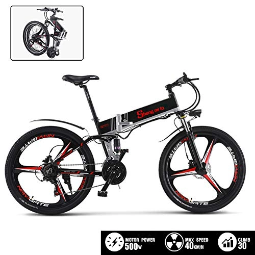 Vélos électriques : DT Vélos Électriques pour Adultes Ebikes Vélos Tout Terrain 26" 48V 350W Amovible Deux Groupes Au Lithium-ION Endurance Jusqu'à 180 Km pour Hommes Montagne Ebike, Noir