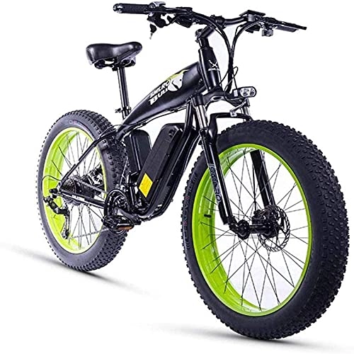 Vélos électriques : Ebikes, vélo électrique de 26 Pouces pour Pneu Gras Adulte 350W48V15AH Vélo électrique de Neige 27 Vitesse Frein à Disque hydraulique 3 Modes de Travail adaptés à la Montagne e-vélo ZDWN