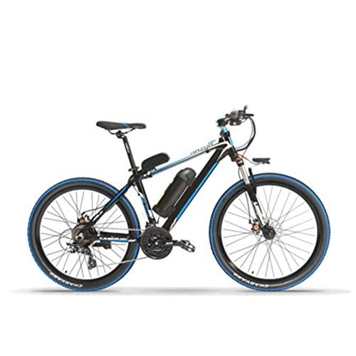 Vélos électriques : Electric Bicycle 21 vitesses Freins à disque avant et arrière 48V10AH Batterie au Lithium Convient pour la fréquentation quotidienne, la remise en forme sportive, la randonnée, la visite autonome, Bleu