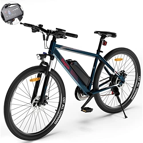 Vélos électriques : Eleglide Vélo Électrique, M1 Nouvelle Version Vélo de Montagne électrique 27.5", VTT Électrique, Batterie 36V 7, 5Ah Amovible, écran LED, Shimano 21 Vitesses, E-Bike Urbain pour Adulte