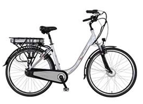 Vélos électriques : EMMA 28' 3 – Entrée profonde pour femme Vogue 70 km LED (Rouge)
